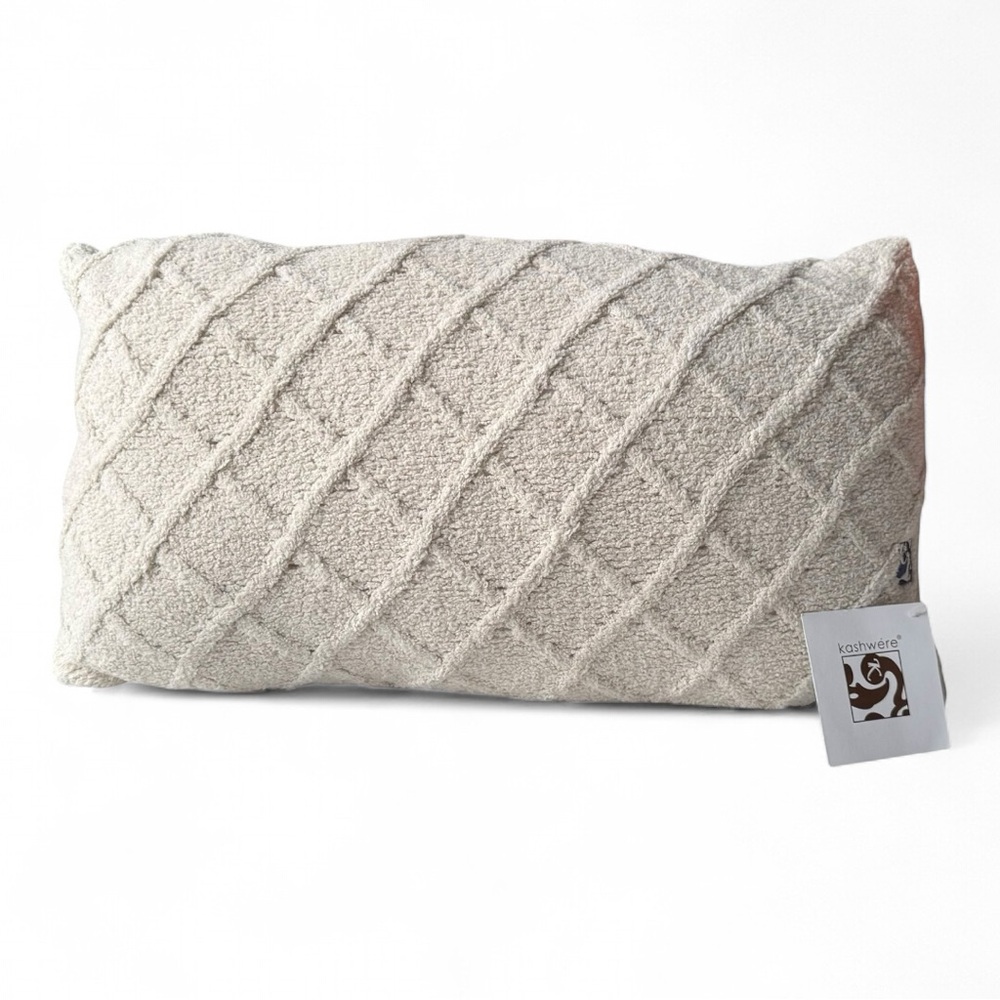 Kashwere Pillow Sham - Tan Lattice | NWT